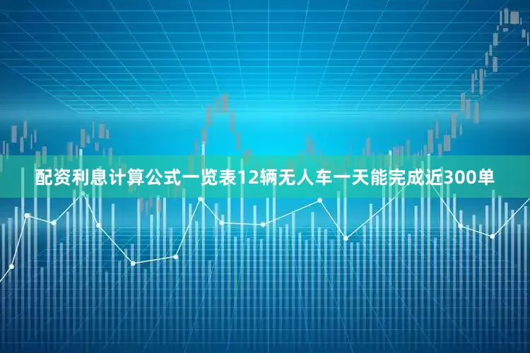 配资利息计算公式一览表12辆无人车一天能完成近300单